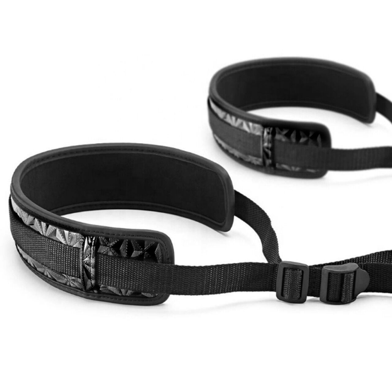 Bondage Leg Restraints in Diamond Pattern - Play Bunny