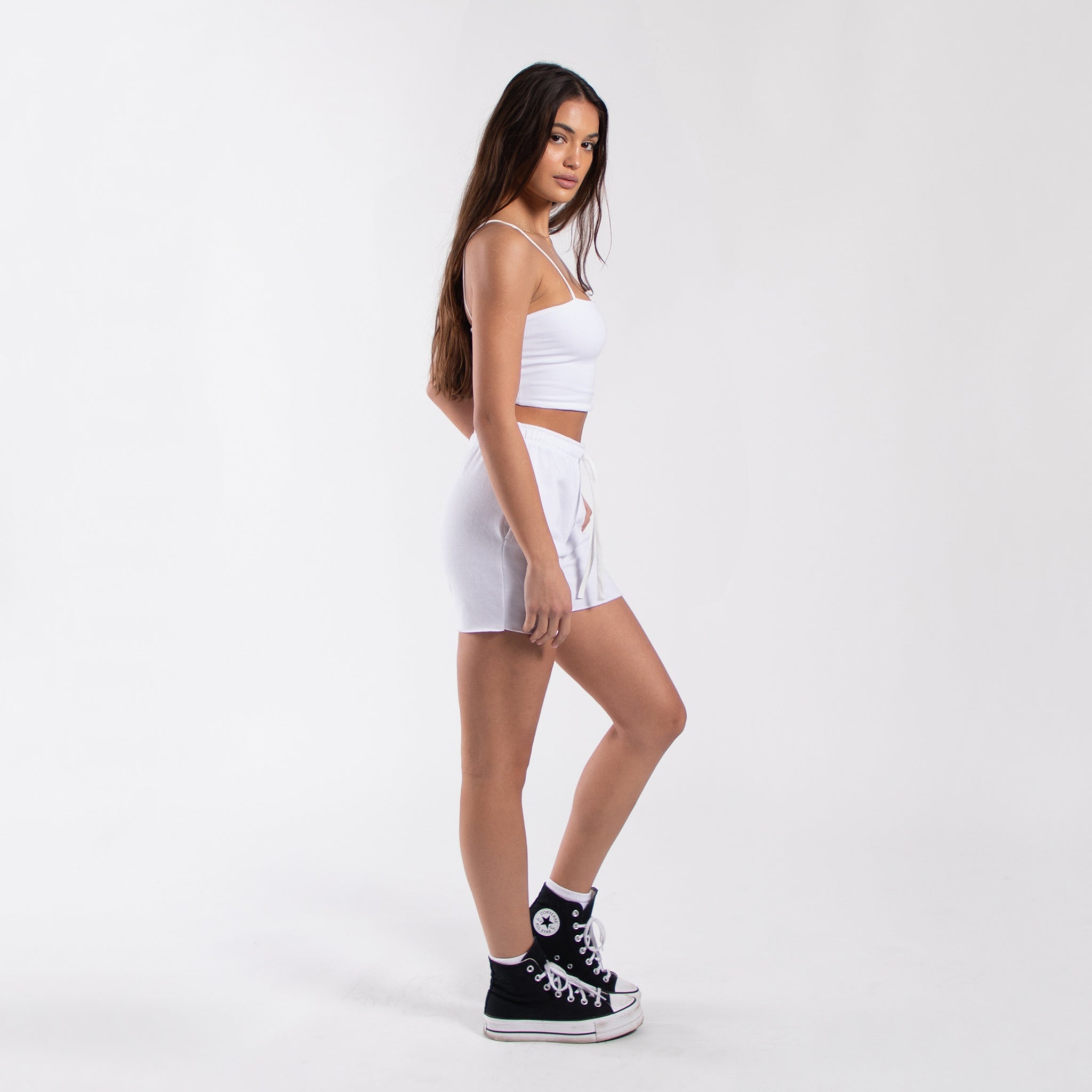 06050 - Women's Cropped Bralette Tank - Play Bunny