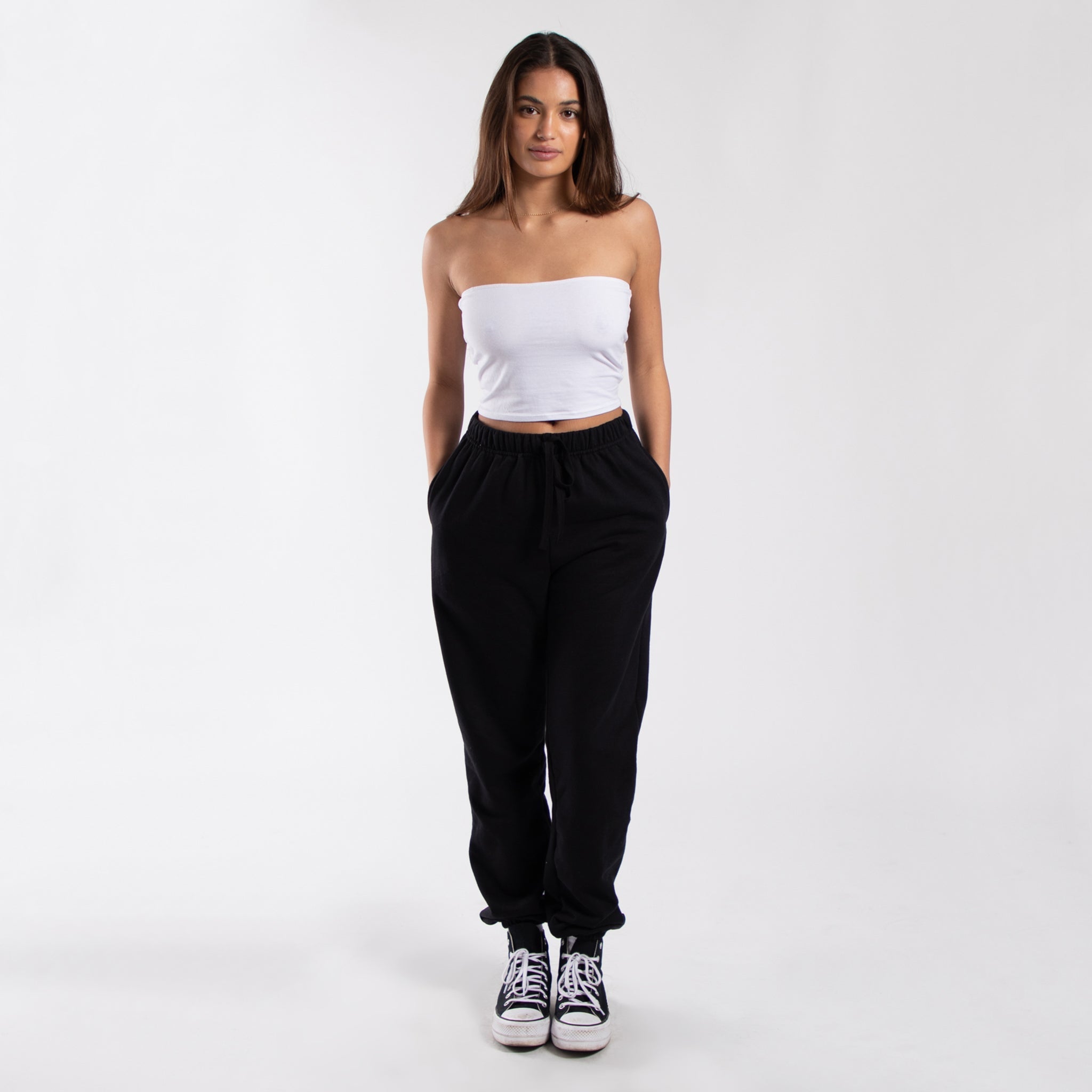 0894 - Women's Cropped Strapless Tube Top - Play Bunny