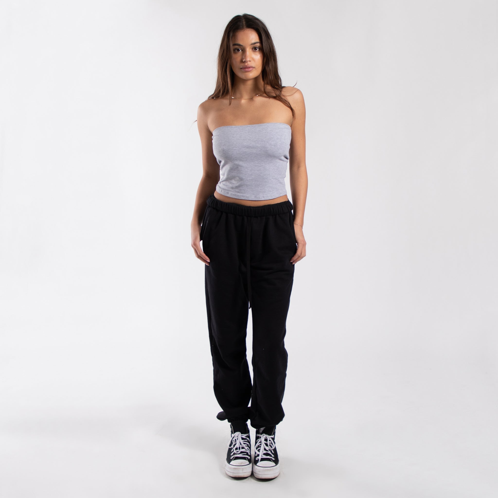 0894 - Women's Cropped Strapless Tube Top - Play Bunny