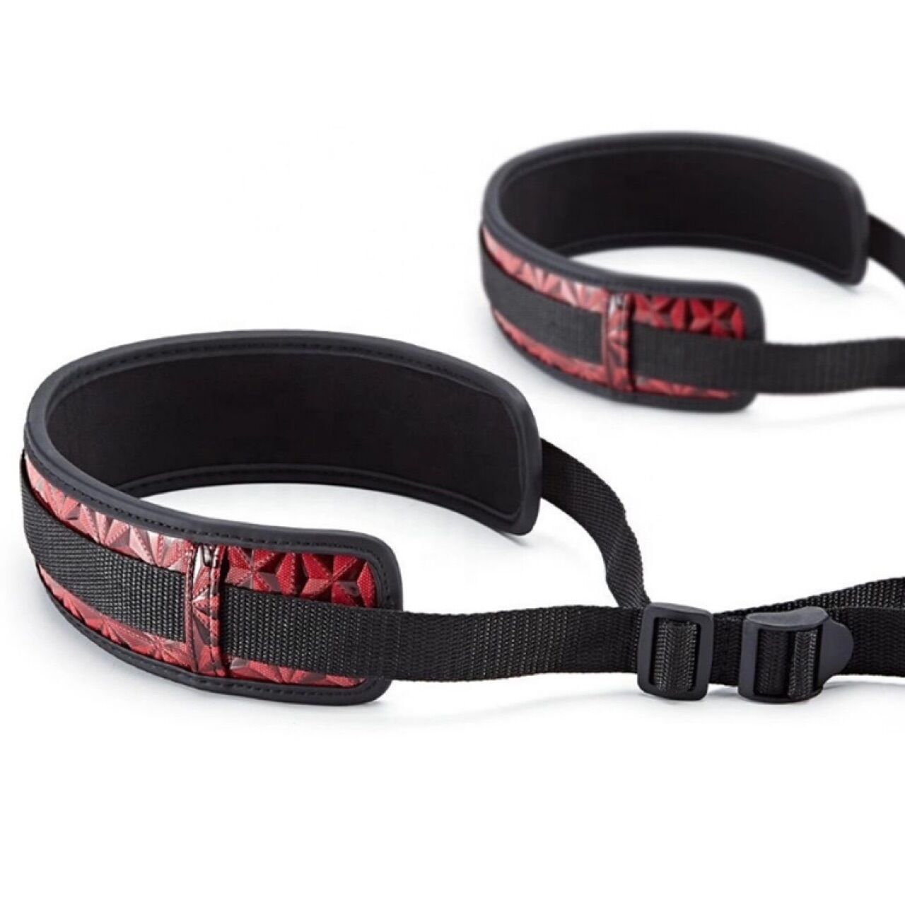 Bondage Leg Restraints in Diamond Pattern - Play Bunny