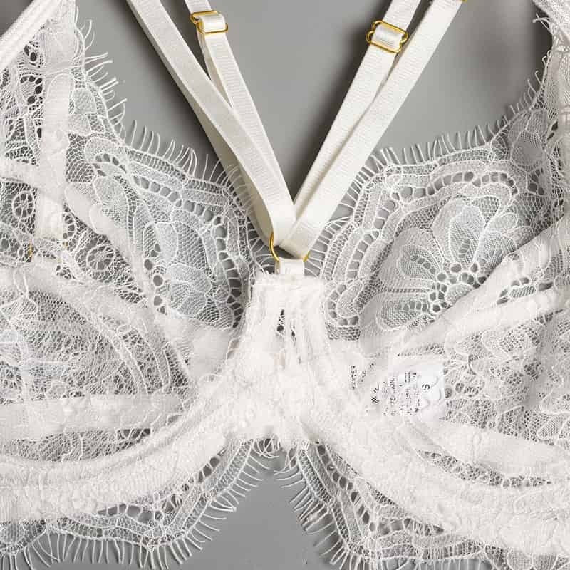 Lace Sexy Bridal Bra Set - Play Bunny