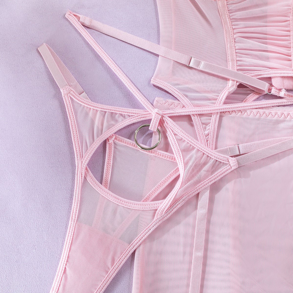 Petal Whisper Bustier Set — Romantic Tulle - Play Bunny